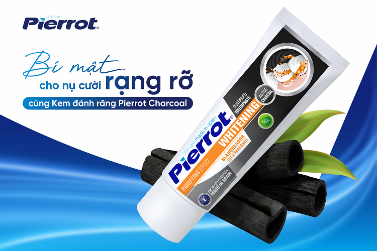 Bí mật cho nụ cười rạng rỡ cùng Kem đánh răng Pierrot Charcoal