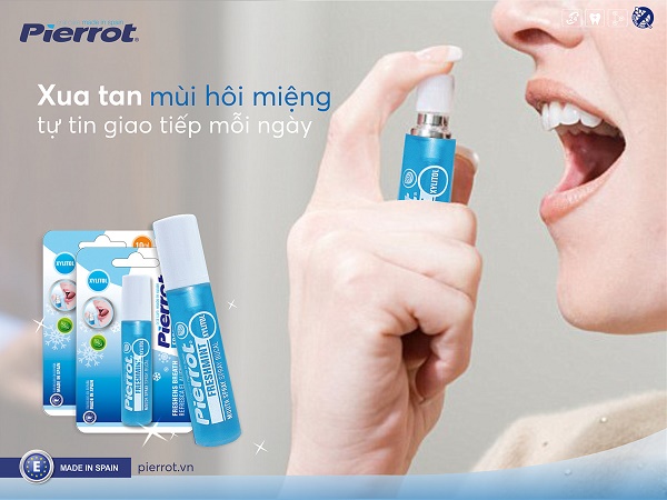 Xịt thơm miệng Pierrot – Thơm mát tức thì, nhỏ gọn mang theo cho hơi thở tự tin suốt ngày dài